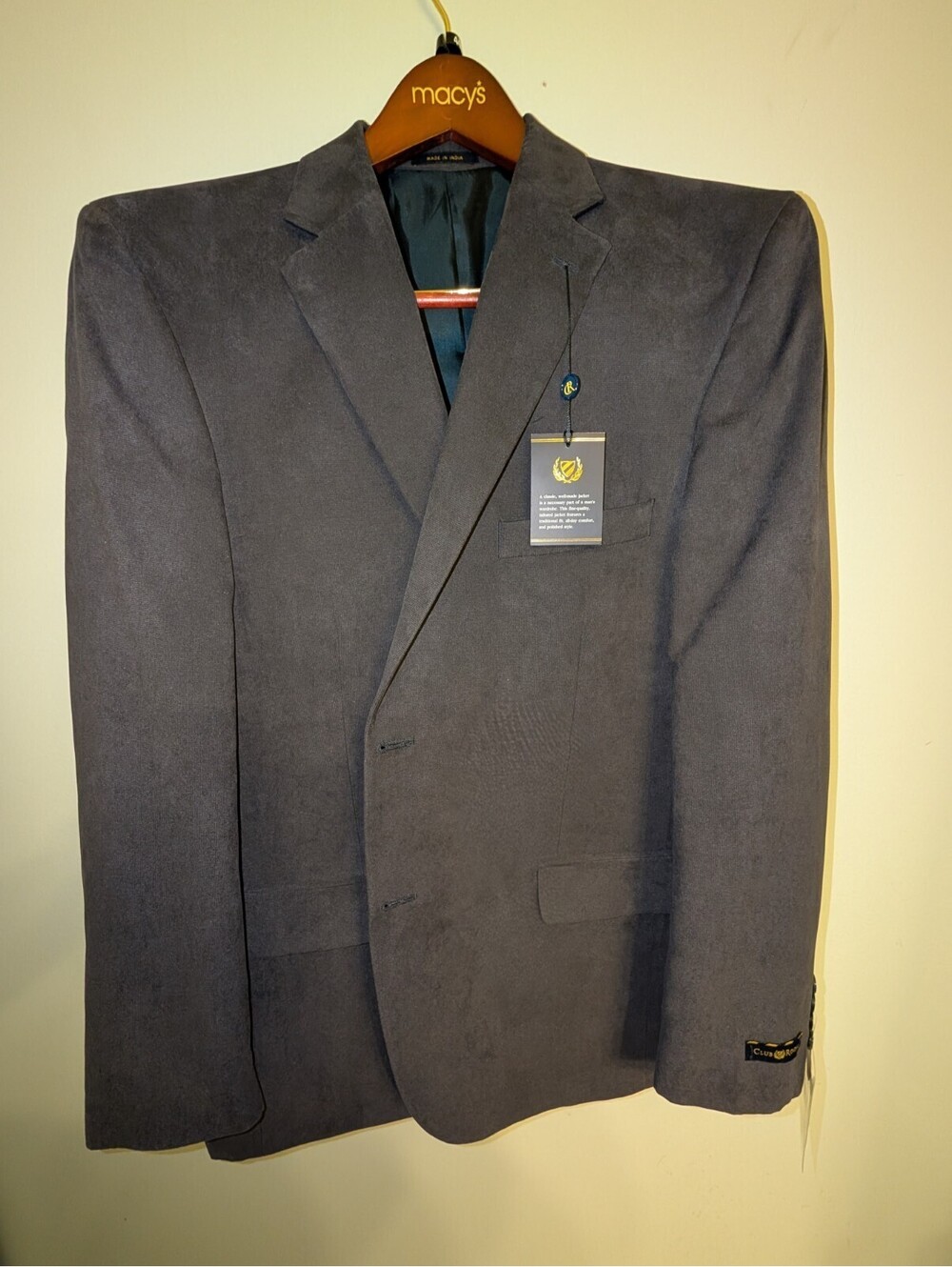 Club Room  suit Jacket ONLY Size 44R NWT
